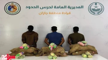 إحباط تهريب 60 كيلو قات والقبض على 3 مخالفين لنظام أمن الحدود
